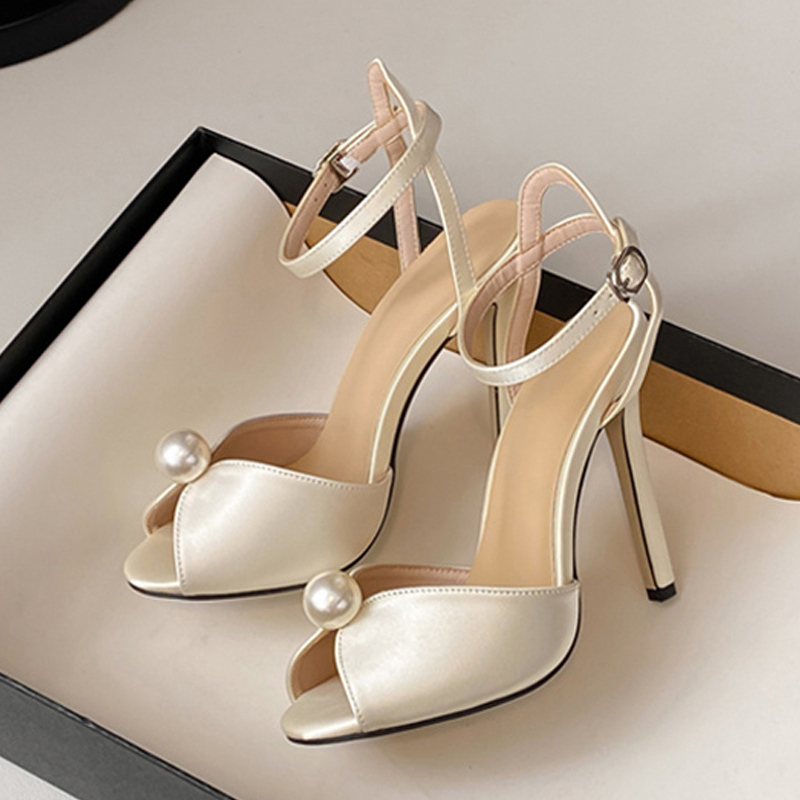 Women Shoes Ysl - Liyke Hohe Qualität Gemütliche Seide Peep