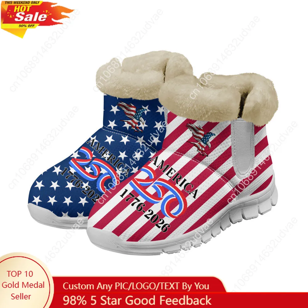 Women'S Shoes Casual Sneakers - America 250th Anniversary 1776-2026 Plüschschuhe, Stiefel