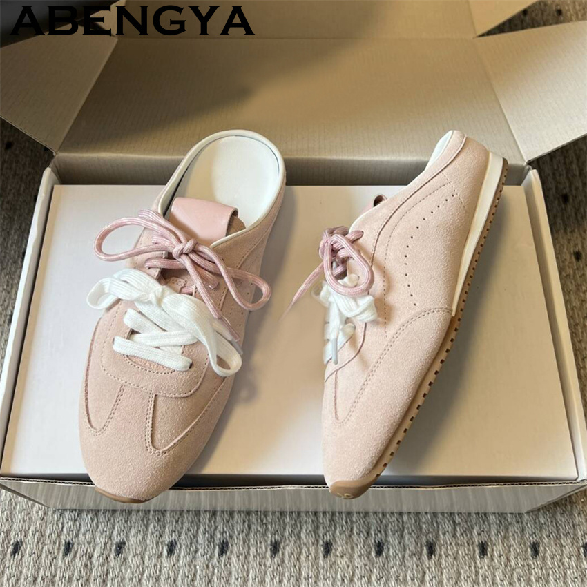 Women'S Shoes Casual Sneakers - Damen-Slipper mit Schnürung, lässig, flach, für