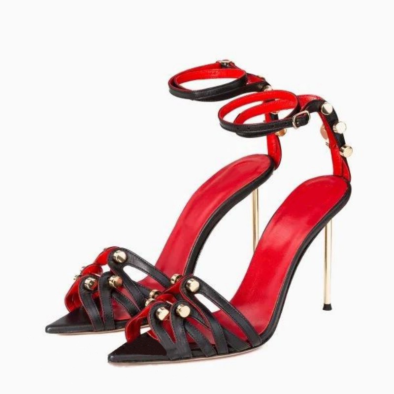Wide Fit Heels - Römischer Riemen, schlanke High Heels, modische