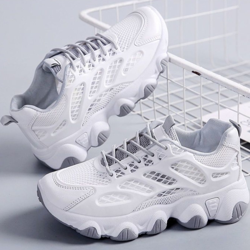 Women'S Shoes Running Sports - Atmungsaktive Mesh Chunky Turnschuhe Outdoor Sport