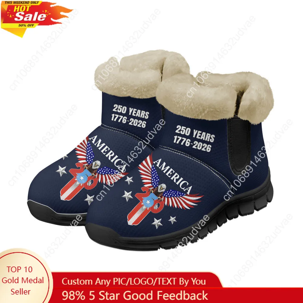 Women'S Shoes Casual Sneakers - America 250th Anniversary 1776-2026 Plüschschuhe, Stiefel