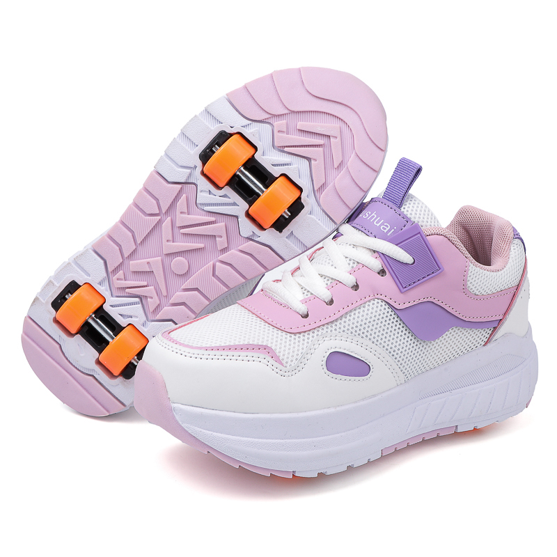 Women'S Shoes Running Sports - Kinder-Rollschuhe mit 4 Rädern, abnehmbare Rollschuhe,