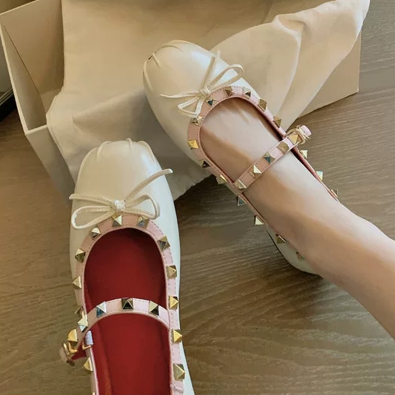 Ballet Flat Women - Damen Mary Jane Flats, Ballerinas mit