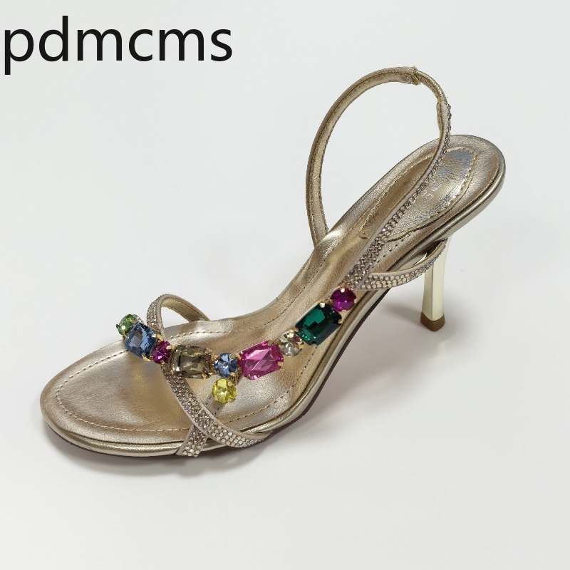Women Shoes Luxury Brand - Neue Damen-Sandalen, Sommerkollektion, farbige Sandalen mit