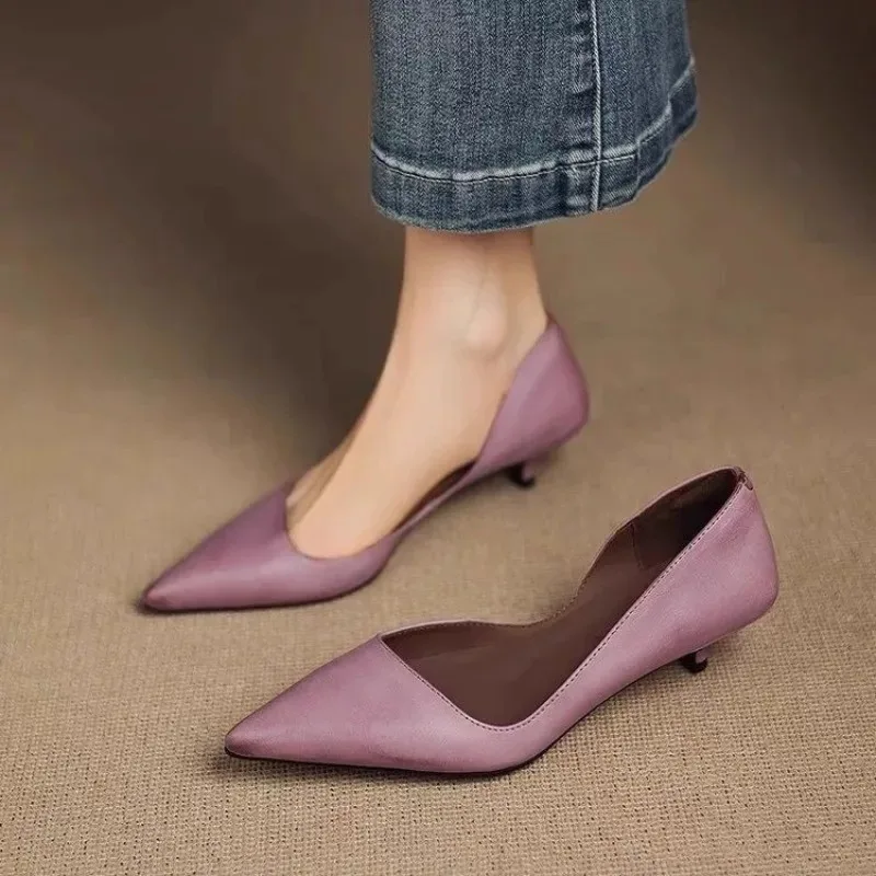 Women'S Shoes Temu - Damen-Stiletto-Absätze mit spitzem Zehenbereich, modisch, vielseitig,