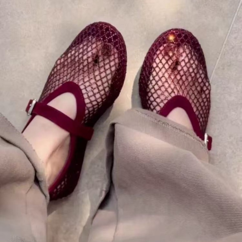 Women Shoes Sandals - Hohle Strass-Baotou-Sandalen für Damen 2026 –