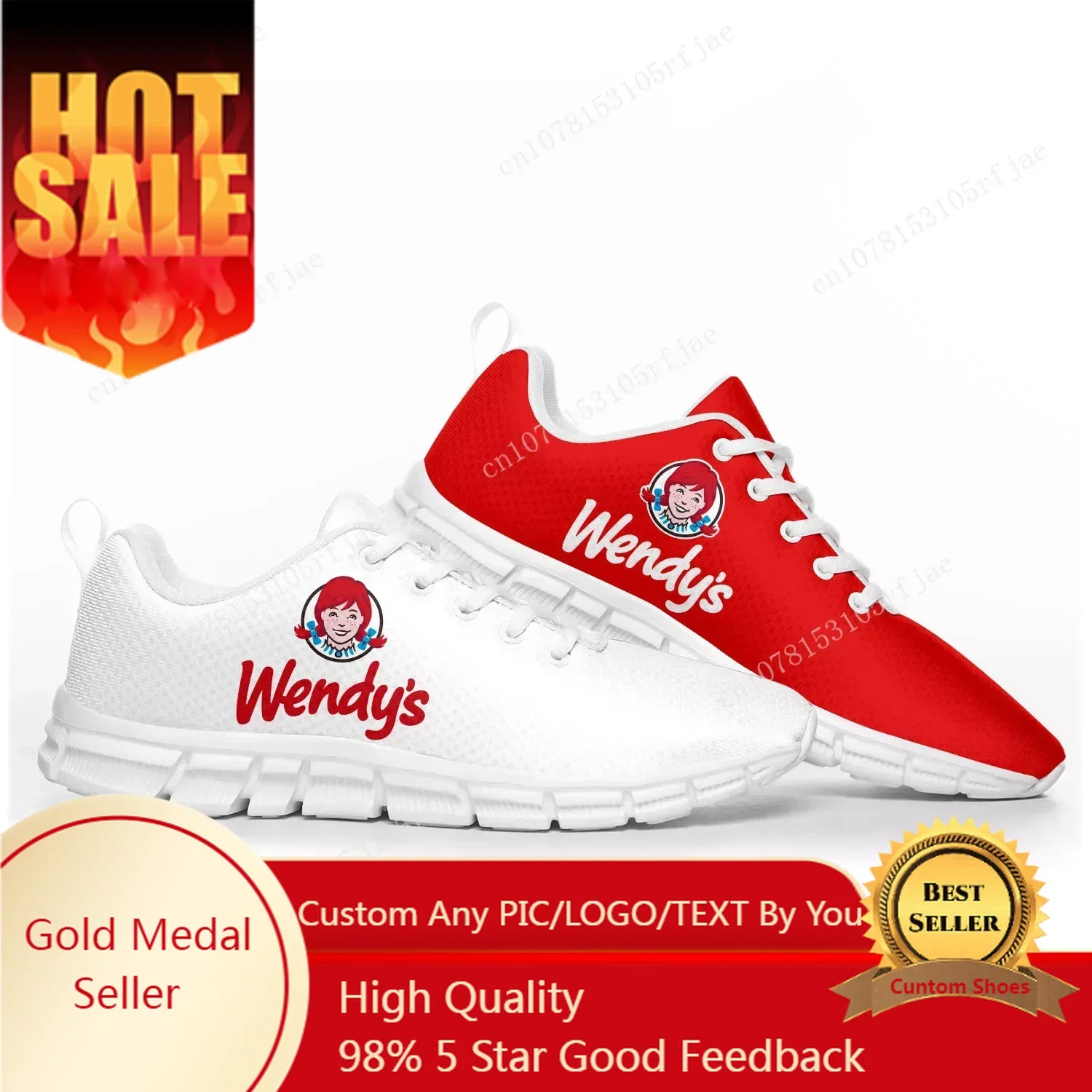Women Shoes Logo - Neue Wendys Fast-Food-Restaurant-Logo-Sportschuhe für Herren und