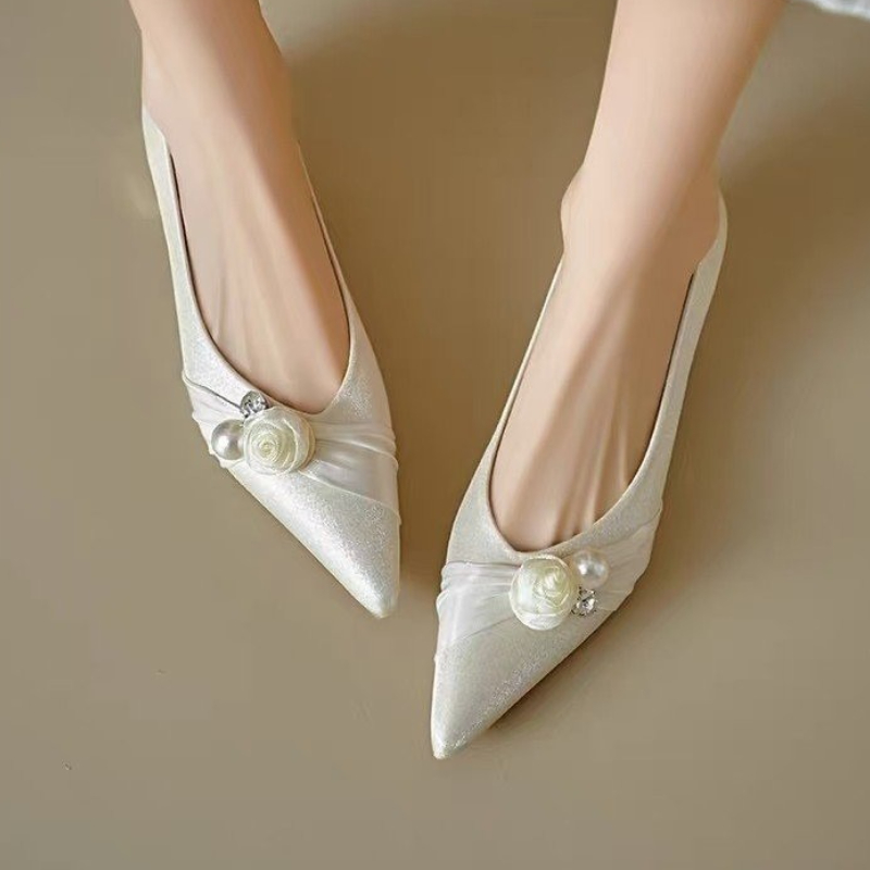 Ballet Flat Women - Elegante Damen-Loafer, modisch, für Hochzeit, Party,