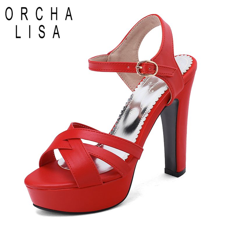 Wide Fit Heels - ORCHA LISA Blaue Damen-Sandalen mit Peeptoe,