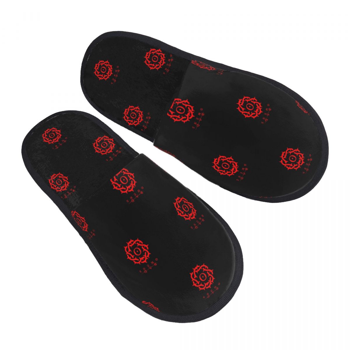 Women Shoes Logo - Maßgefertigte Bad Omens Band Logo Hausschuhe