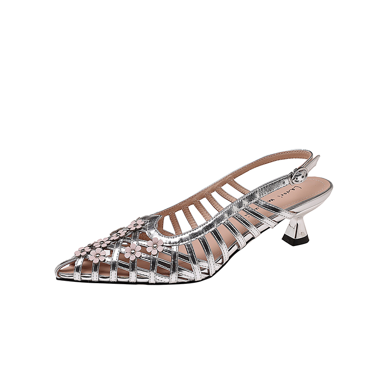 Echtes Leder, Schaffell, Blume – Women'S Shoes Kitten Heels Bewertung und Preis