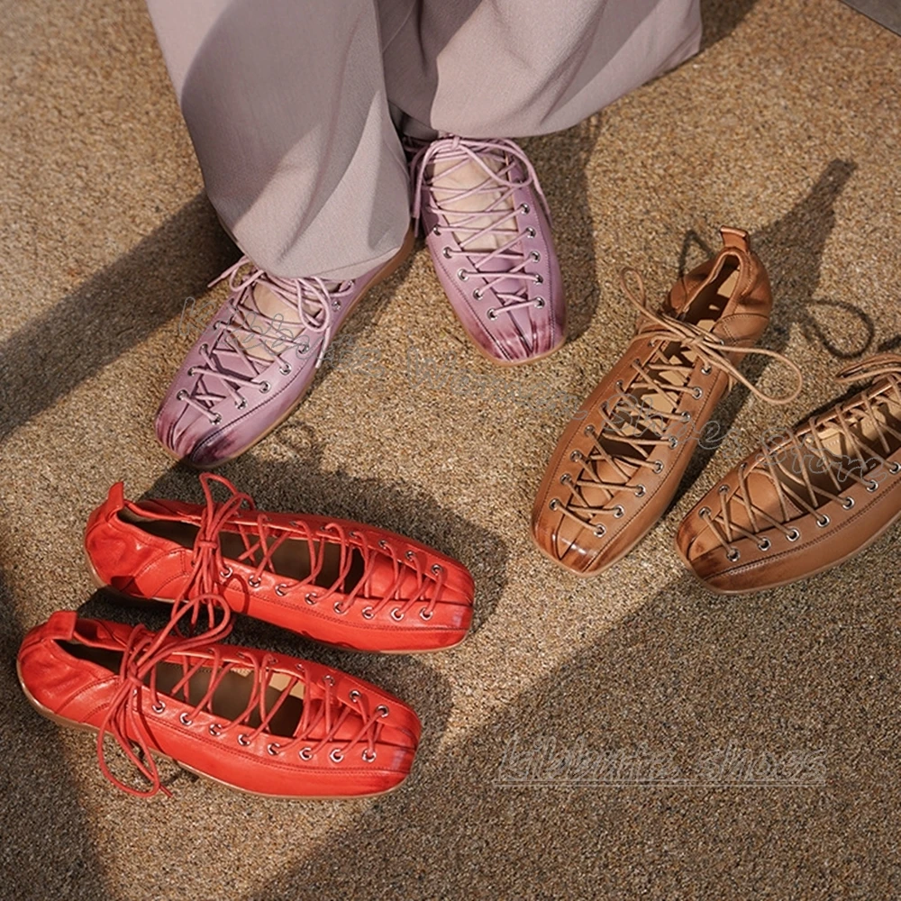 Ballett-Pumps mit Kreuzriemen  – Ballet Flat Women Bewertung und Preis