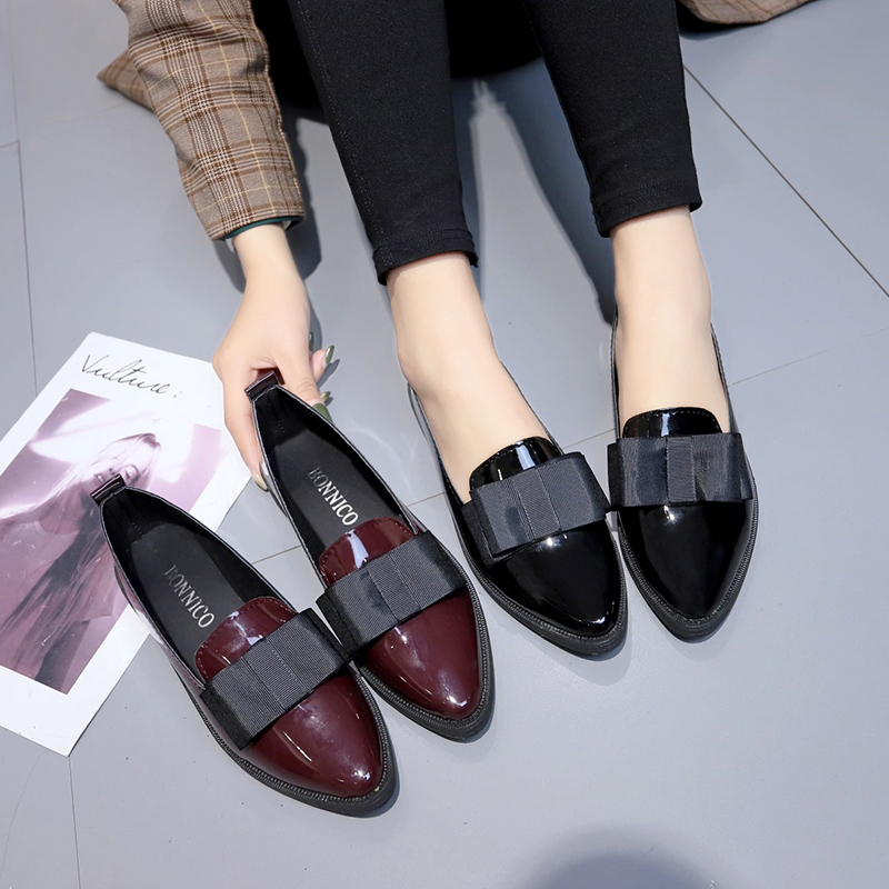 Schwarze/Weinrote Lackleder-Sp – Women'S Shoes Temu Bewertung und Preis