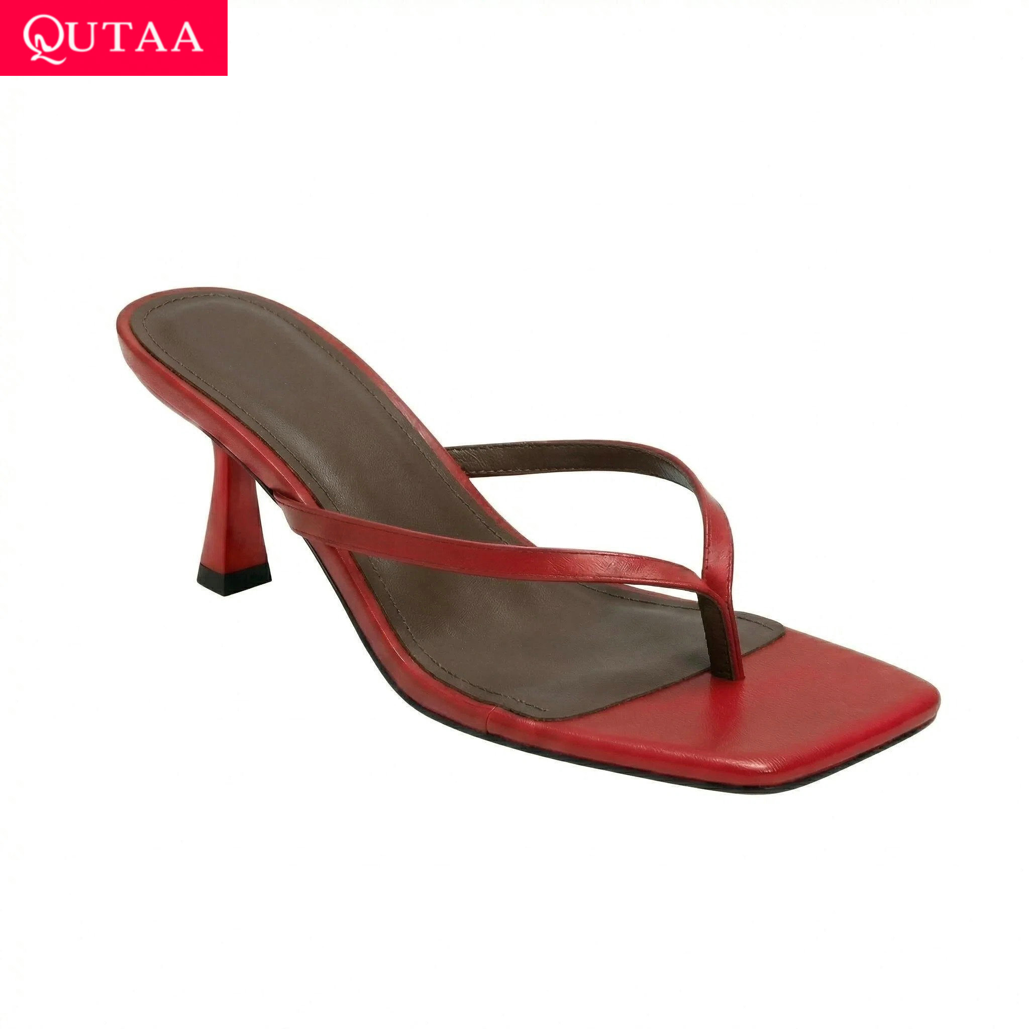 QUTAA News Fashion Flip-Flops  – Women'S Shoes Kitten Heels Bewertung und Preis