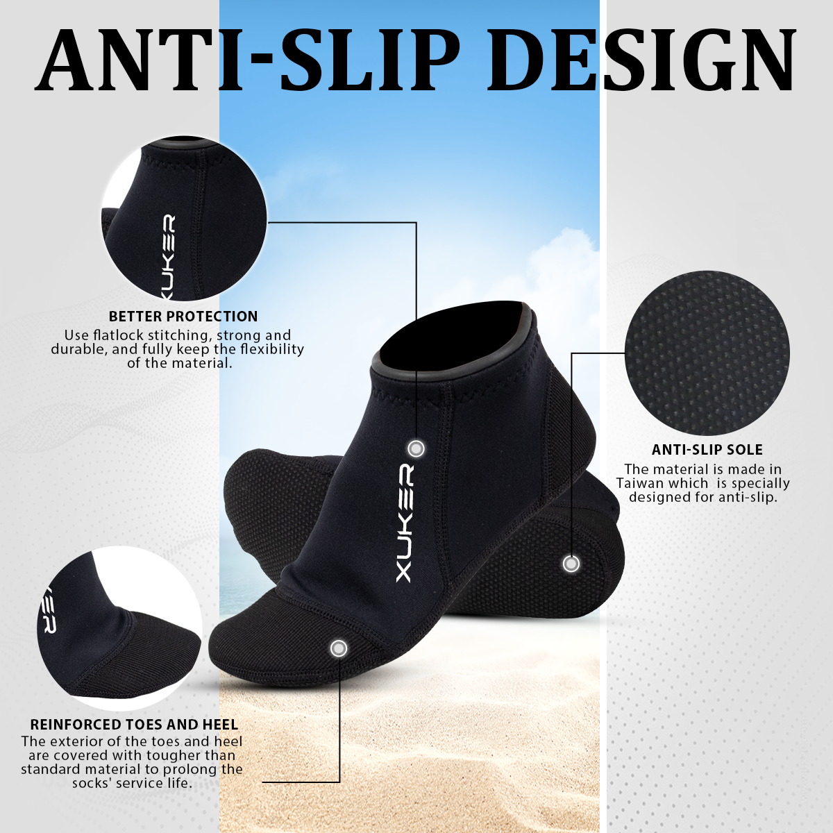 Männer Frauen 3mm Neopren Sock – Women'S Shoes Neuropathy Bewertung und Preis