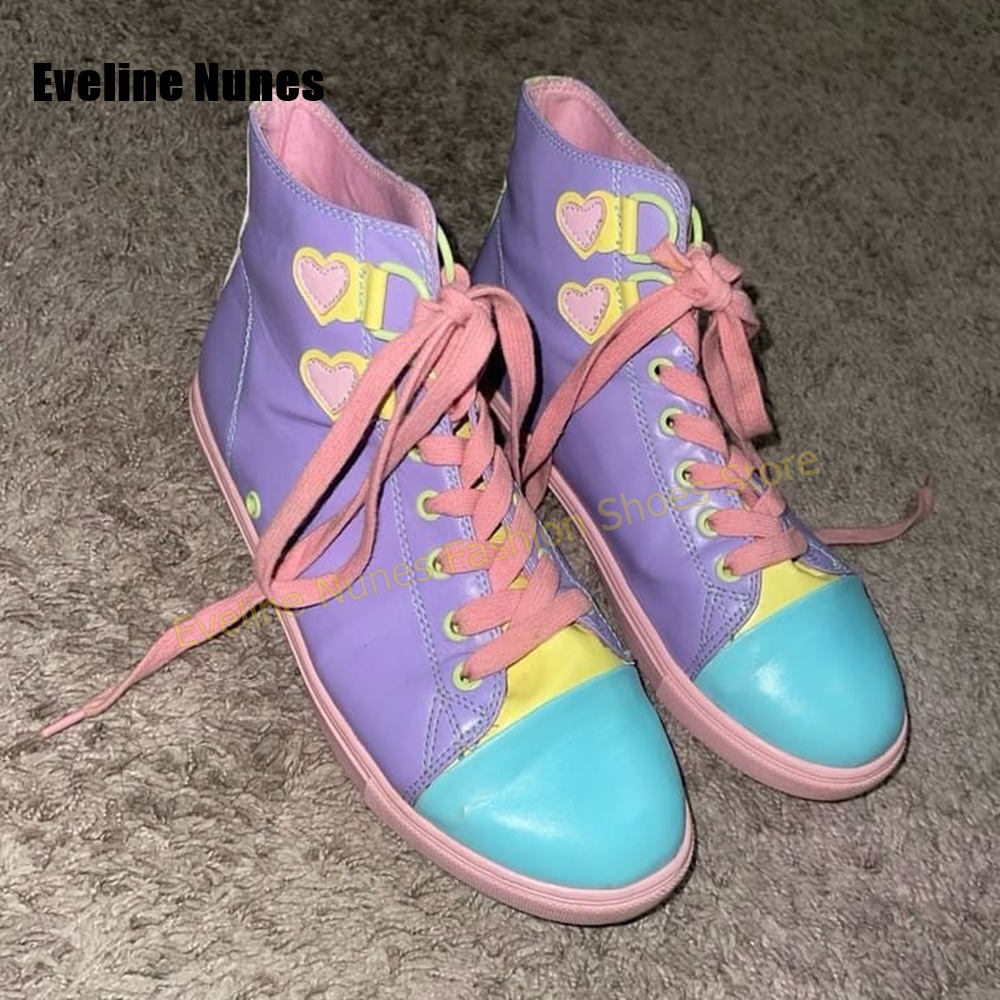 Y2K Mädchen Süße High-Top Snea – Women'S Shoes Casual Sneakers Bewertung und Preis