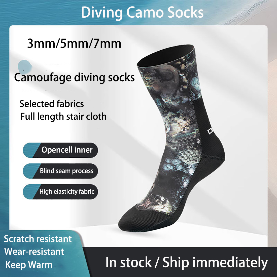 3/5/7mm Neopren Camo Tauchen S – Women'S Shoes Neuropathy Bewertung und Preis