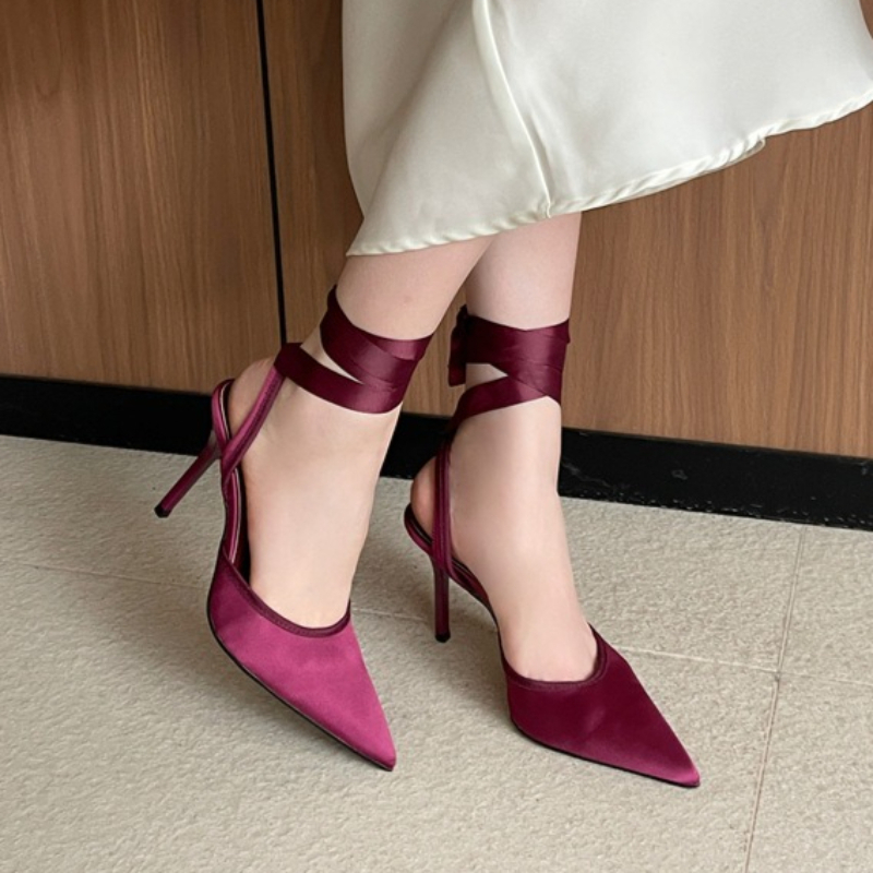 Schlange Satin Knöchelriemen L – Women Shoes Luxury Brand Bewertung und Preis