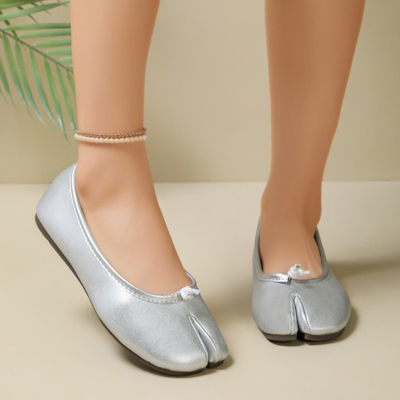 Damen-Ballerinas mit geteilter – Ballet Flat Women Bewertung und Preis