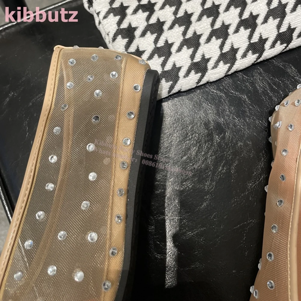 Crystal Mesh Ballet Pumps mit  – Ballet Flat Women Bewertung und Preis