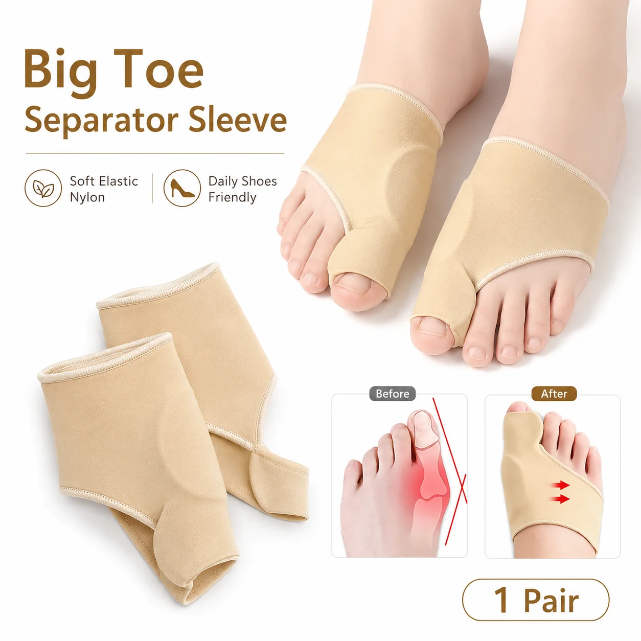 Großzehenspreizer-Hülle, Hallu – Women'S Shoes With Bunions Bewertung und Preis