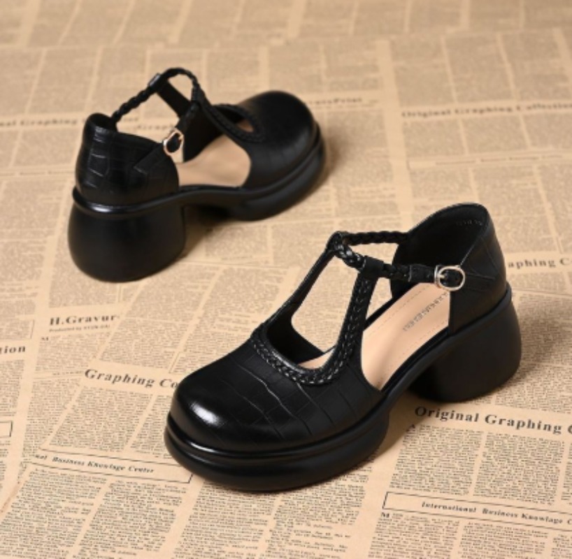 Schwarze Damen-Mary-Jane-Sanda – Women Shoes Sandals Bewertung und Preis