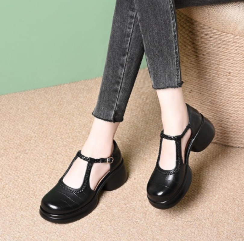 Schwarze Damen-Mary-Jane-Sanda – Women Shoes Sandals Bewertung und Preis