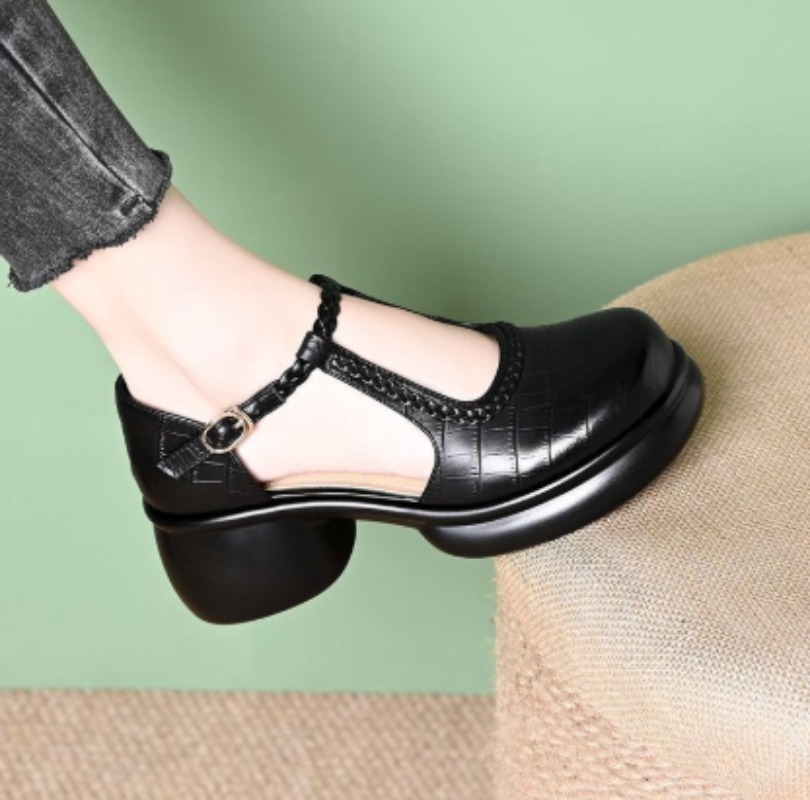 Schwarze Damen-Mary-Jane-Sanda – Women Shoes Sandals Bewertung und Preis